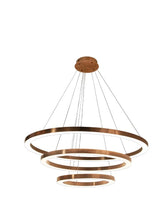 Zero hanglamp 3-rings 125W oud messing - Maretti