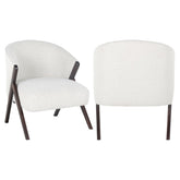 Lounge stoel Mia white bouclé - Richmond Interiors