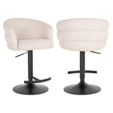 Bar stool Nikki biscotti swivel fire retardant - Richmond Interiors