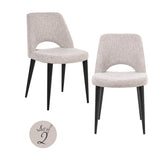 Eetkamerstoel Tabitha natural fancy fire retardant (Set of 2) - Richmond Interiors