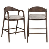 Thekenstuhl Mihara mocca fancy fire retardant - Richmond Interiors