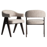 Eetkamerstoel Mori cream tweed fire retardant - Richmond Interiors