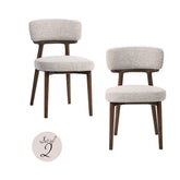 Dining chair Basker natural fancy fire retardant (Set of 2) - Richmond Interiors