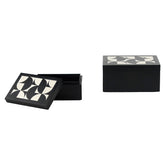 Aufbewahrungsbox Rae black/white (Set of 2) - Richmond Interiors