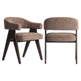 Dining chair Mori mocca linear fire retardant - Richmond Interiors