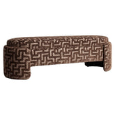 Bench Cupid brown labyrinth with storage - Richmond Interiors