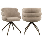 Eetkamerstoel Kayla mocca boldweave swivel - Richmond Interiors
