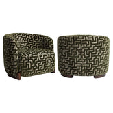 Lounge stoel Hannah moss labyrinth fire retardant - Richmond Interiors