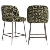 Thekenstuhl Pullitzer moss labyrinth - Richmond Interiors