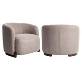 Lounge stoel Hannah mocca chunky fire retardant - Richmond Interiors