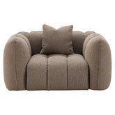 Lounge stoel Hogan mocca chunky fire retardant - Richmond Interiors