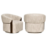 Lounge stoel Marina natural softweave swivel fire retardant - Richmond Interiors