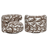 Lounge stoel Talley brown nature swivel - Richmond Interiors