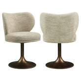Dining chair Amely natural softweave swivel - Richmond Interiors