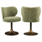 Dining chair Amely pistache softweave swivel - Richmond Interiors