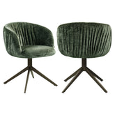 Dining chair Cassi sage chenille swivel - Richmond Interiors
