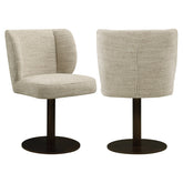Dining chair Fiona natural softweave swivel - Richmond Interiors
