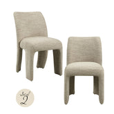 Dining chair Maya natural softweave (Set of 2) - Richmond Interiors