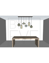 Pendant lamp 6 bulbs - BY EVE
