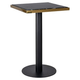Bistro table Zenza black/gold 50x50 - Richmond Interiors