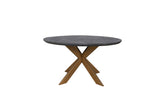 Esstisch Blackbone Brass black rustic 140Ø - Richmond Interiors
