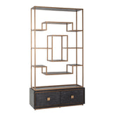 Wandkast Hunter black rustic - Richmond Interiors