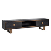 TV cabinet Hunter black rustic - Richmond Interiors