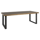 Dining table Bloomville brass shagreen incl. glass top 200 - Richmond Interiors