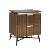 Nachttisch Ironville gold - Richmond Interiors