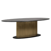 Dining table Ironville gold oval 235 - Richmond Interiors