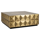 Salontafel Collada brushed gold incl. glass top - Richmond Interiors