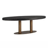 Dining table Macaron black rustic oval 235 - Richmond Interiors