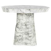 Outdoor eettafel Rockyard white marble look 100Ø - Richmond Interiors