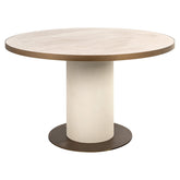 Dining table Tivoli white 130Ø - Richmond Interiors