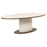 Dining table Tivoli white oval 230 - Richmond Interiors
