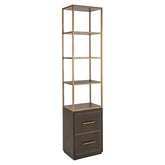 Display cabinet Carter brown small 2-drawers - Richmond Interiors