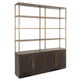 Display cabinet Carter brown large 4-doors - Richmond Interiors