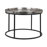 Coffee table Lyam silver 70Ø - Richmond Interiors