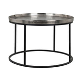 Salontafel Lyam silver 70Ø - Richmond Interiors