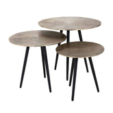 Coffee table Vittorio champagne gold (Set of 3) - Richmond Interiors