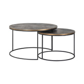 Salontafel Tulum brushed gold (Set of 2) - Richmond Interiors