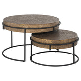 Coffee table Derby black/gold (Set of 2) - Richmond Interiors