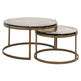 Coffee table Cleo gold (Set of 2) - Richmond Interiors