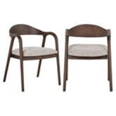 Eetkamerstoel Mihara mocca fancy fire retardant - Richmond Interiors