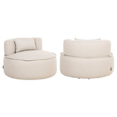 Outdoor lounge chair Nammos beige swivel - Richmond Interiors