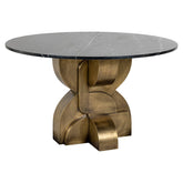 Dining table Maddox black/gold 130Ø - Richmond Interiors