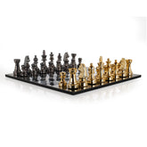 Dekoratives Spiel Saray black/gold chessboard - Richmond Interiors