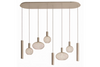Como hanglamp plat ovaal 8-lichts Quartz Showroommodel - Ztahl