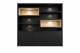 Dubai vakkenkast 260x45x240 cm incl spots - Abitare Collection