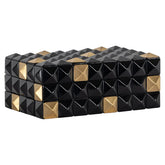 Opbergdoos Velicia black/gold - Richmond Interiors